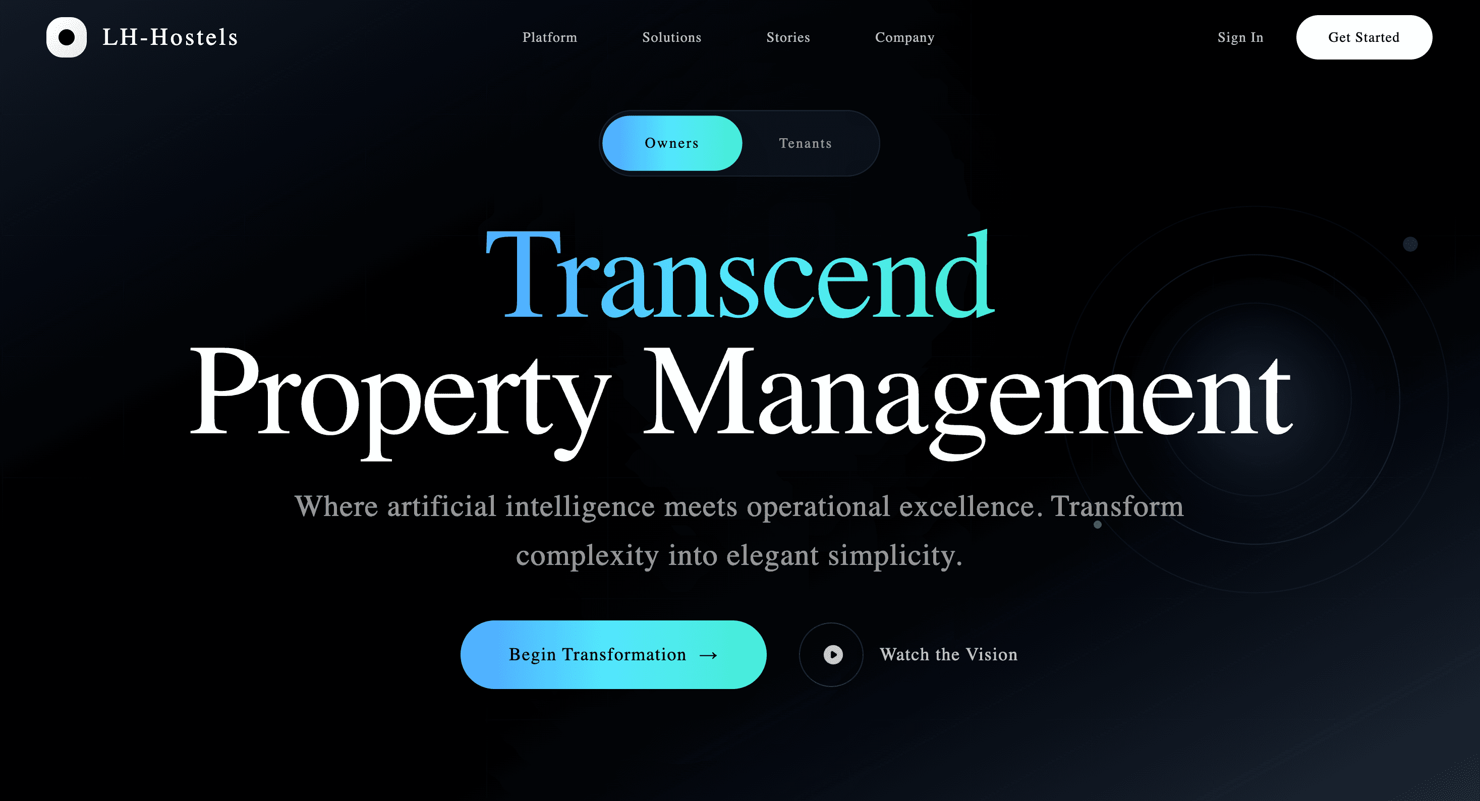 Hostel management system dashboard with room allocation and tenant records